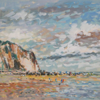 Malerei mit dem Titel "Varengeville sur mer" von Guy Le Gendre, Original-Kunstwerk, Öl