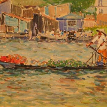 Painting titled "Vietnam" by Guy Le Gendre, Original Artwork, Oil