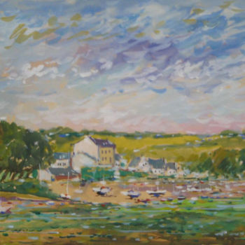 Painting titled "Bretagne" by Guy Le Gendre, Original Artwork, Oil