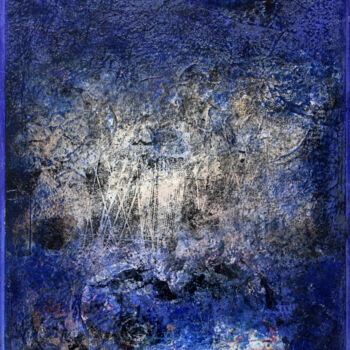 Peinture intitulée "Bleu paradoxal" par Guy Paul Chauder, Œuvre d'art originale, Acrylique