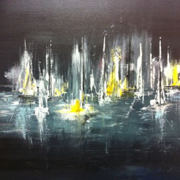 Painting titled "sensitif" by Yatro, Original Artwork, Oil