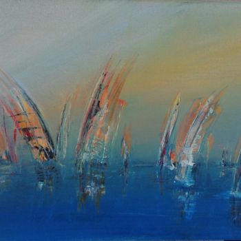 Pintura intitulada "Sailing serie 4" por Yatro, Obras de arte originais