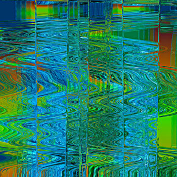 Arts numériques intitulée "Zigzag" par Guy Zito, Œuvre d'art originale, Travail numérique 2D