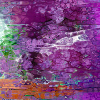 Arte digital titulada "Paysage mauve" por Guy Zito, Obra de arte original, Pintura Digital