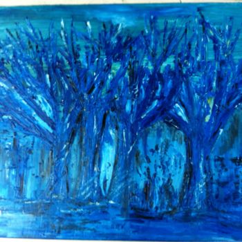 Painting titled "les arbres" by Guyb, Original Artwork