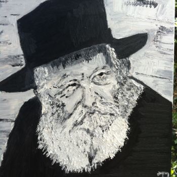 Malerei mit dem Titel "Rabbi" von Guyb, Original-Kunstwerk