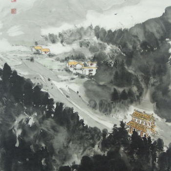 Drawing titled "Yi-Xiong Gu Ink pai…" by Gu Yi Xiong Gu Yi Xiong, Original Artwork, Ink