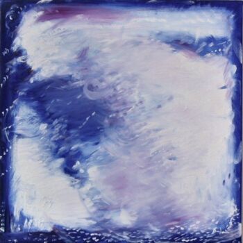 Картина под названием "Boule de neige" - Guylaine Déry, Подлинное произведение искусства, Масло