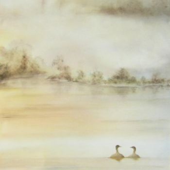 Pintura intitulada "mariage" por Guylaine, Obras de arte originais, Aquarela