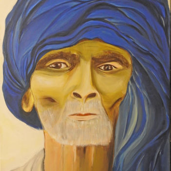 Картина под названием "Kalappan vieil indi…" - Guylaine Bisson (GuyL'ART), Подлинное произведение искусства, Акрил