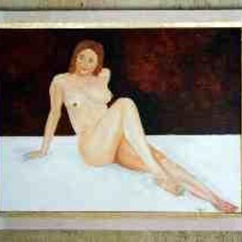 Painting titled "Relaxation" by Jean Guyou, Original Artwork, Oil