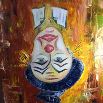Malarstwo zatytułowany „Clown "Riboule"” autorstwa Guyrichd, Oryginalna praca, Olej