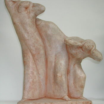 Sculpture intitulée "disperate" par Felice Vatteroni, Œuvre d'art originale, Terre cuite