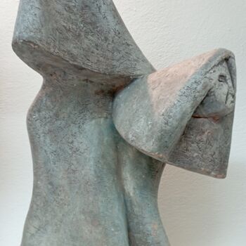 Скульптура под названием "le piagnone" - Felice Vatteroni, Подлинное произведение искусства, Терракота