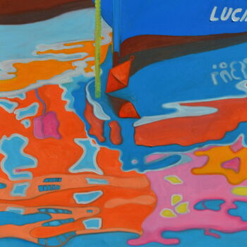 「Ma Narcisse : Lucil…」というタイトルの絵画 Gwendoline Pietersによって, オリジナルのアートワーク, オイル ウッドストレッチャーフレームにマウント