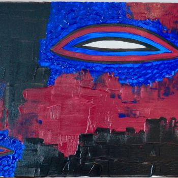 Painting titled "''Le regard"" by La Bigoudène, Original Artwork, Acrylic