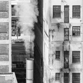 Photography titled "Detroit Steam" by Gwendolyn Roth, Original Artwork, Digital Photography