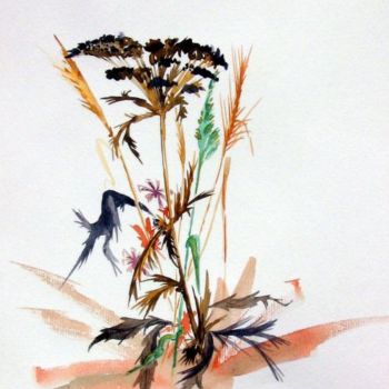 Malarstwo zatytułowany „Fleurs - 11” autorstwa Gérald  Wandrille Le Grand, Oryginalna praca