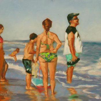 Painting titled "Lazy Days" by Gloria Nilsson, Original Artwork, Oil