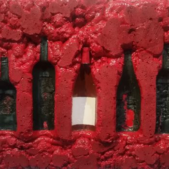 Sculpture titled "Vin Rouge" by Hervé Bichet, Original Artwork, Other