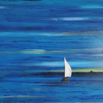 Painting titled "Sail" by Frize H, Original Artwork