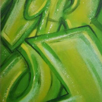 Schilderij getiteld "Green" door Frize H, Origineel Kunstwerk