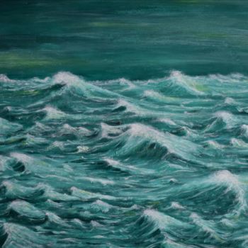 Painting titled "Wasser" by Frize H, Original Artwork, Acrylic