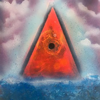 Pittura intitolato "Triangle des Bermud…" da H8ties, Opera d'arte originale, Spray