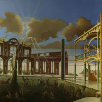 Malerei mit dem Titel "The Return of Perse…" von John Haanstra, Original-Kunstwerk, Öl