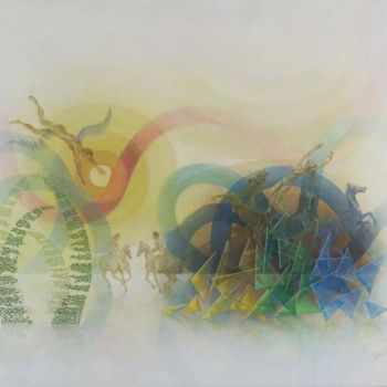 Peinture intitulée "Pride Will Have a F…" par John Haanstra, Œuvre d'art originale, Huile