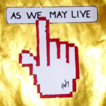 Картина под названием "AS WE MAY LIVE" - Hab Le Hibou, Подлинное произведение искусства