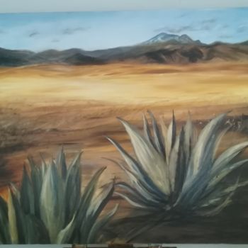 Pittura intitolato "Deserto Arido" da Vanna Balzan, Opera d'arte originale, Olio