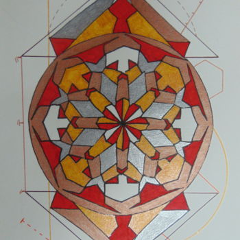 Painting titled "Energia Solar" by Kira Habyb Abud, Original Artwork, Ink