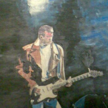 Peinture intitulée "Eric Clapton" par Hack, Œuvre d'art originale