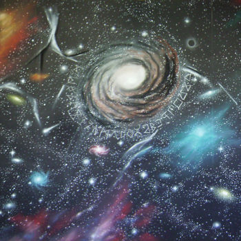 Painting titled "Infinity" by Yann Amirault (Hadar'Crea), Original Artwork, Pastel