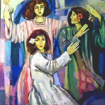 Painting titled "Dance" by Ivan Hadjidimitrov, Original Artwork