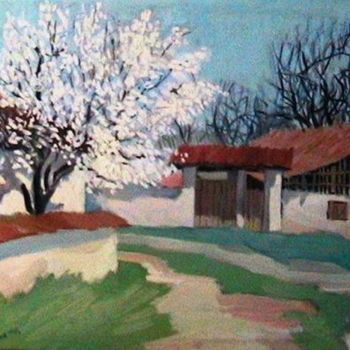 Painting titled "Пролет" by Ivan Hadjidimitrov, Original Artwork