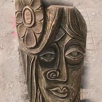 Artesanato intitulada "Момиче с цвете" por Ivan Hadjidimitrov, Obras de arte originais