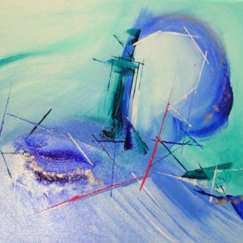 Painting titled "Nautica" by Linda Haensel, Original Artwork