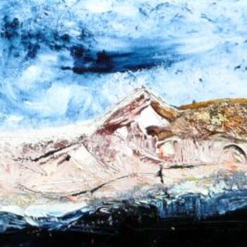 Malarstwo zatytułowany „Mer de glace” autorstwa Linda Haensel, Oryginalna praca