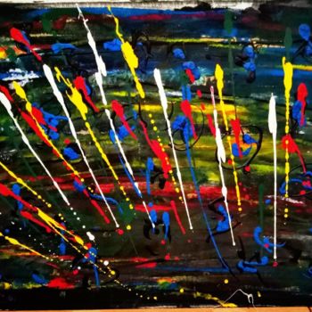 Painting titled "pas-comme-les-autre…" by Hoc, Original Artwork, Acrylic