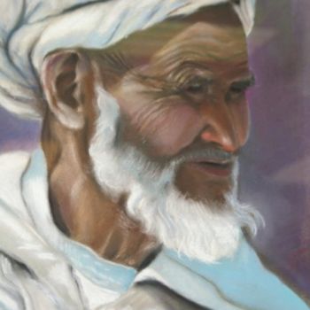 Painting titled "ABDULLAH" by El Oumlouki Hafida, Original Artwork