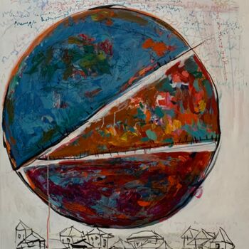 Картина под названием "The Dry River" - Hajrian Syah, Подлинное произведение искусства, Акрил