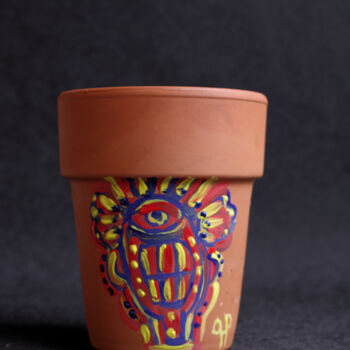 Design titled "Pot en argile décor…" by Hakan Portakal, Original Artwork, Accessories