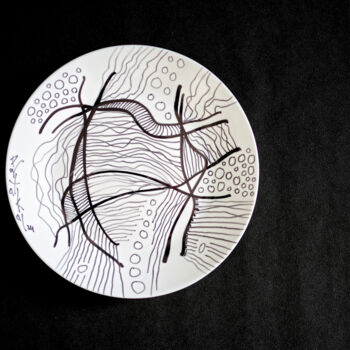 「ASSIETTE DÉCORÉE N°…」というタイトルのデザイン Hakan Portakalによって, オリジナルのアートワーク, テーブルアート