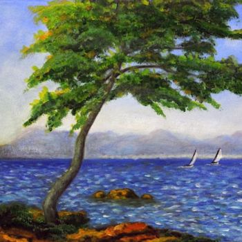 Malerei mit dem Titel "Tree" von Hakkı Şimşek, Original-Kunstwerk