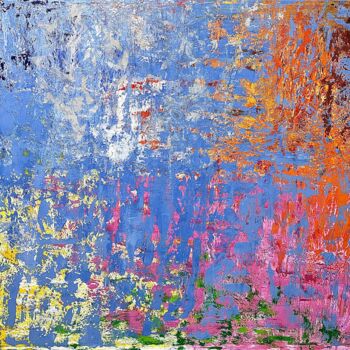 Ζωγραφική με τίτλο "Four seasons - abst…" από Hala El Naggar, Αυθεντικά έργα τέχνης, Ακρυλικό