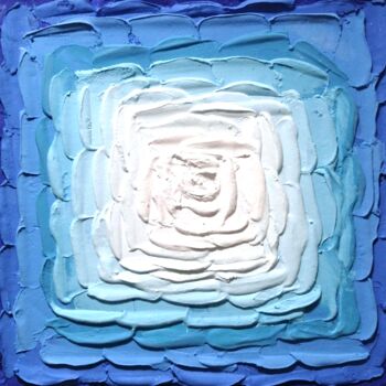 绘画 标题为“The blue pyramid do…” 由Hala El Naggar, 原创艺术品, 丙烯
