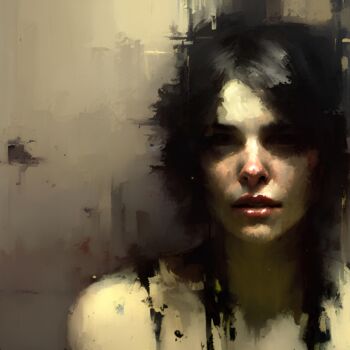 Digital Arts titled "Portrait of Silent…" by Halil Koç, Original Artwork, 2D Digital Work