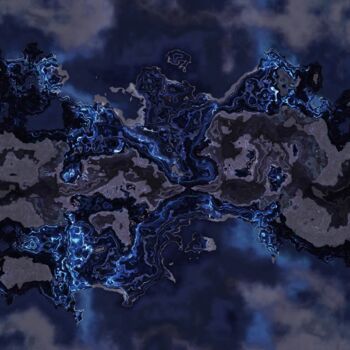 Arte digitale intitolato "BLUE MARBLE" da Halllter Rossyla Neatt, Opera d'arte originale, Fotomontaggio